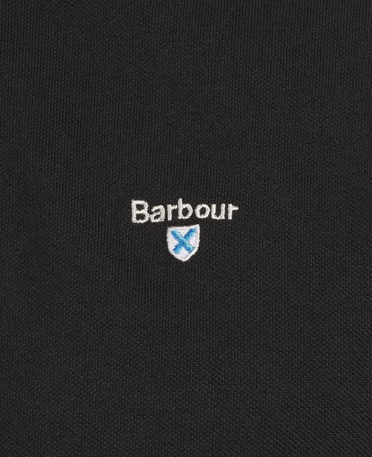 Barbour Tartan Pique Polo Shirt Zwart Modern Black Heren - Foto 5
