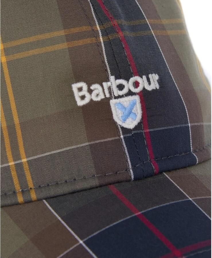 Barbour Baseballpet met labelstitching model 'Tartan'