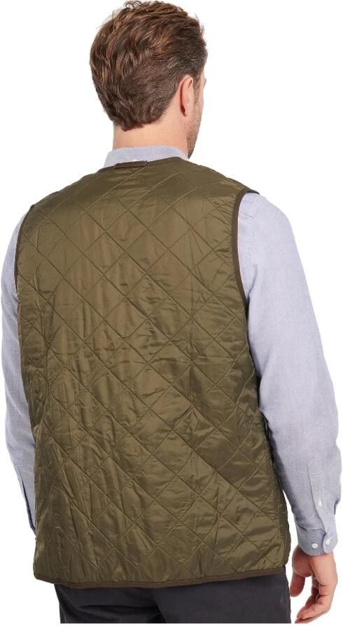Barbour Groene gewatteerde trui met fleece voering en contrasterend logo borduursel Green Heren - Foto 7