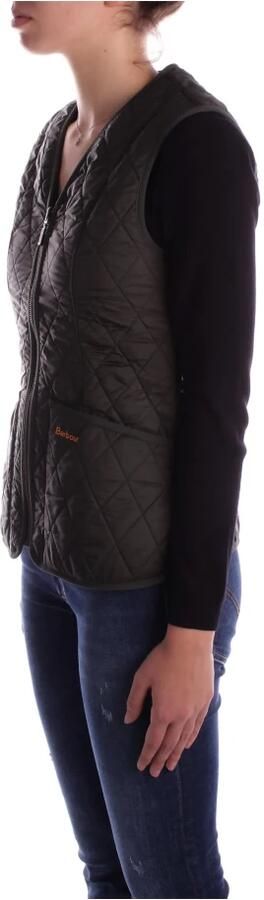 Barbour Gewatteerd nylon vest met ritssluiting Green Dames - Foto 7
