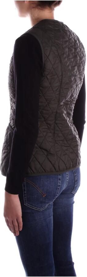 Barbour Gewatteerd nylon vest met ritssluiting Green Dames - Foto 6