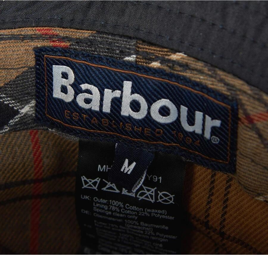 Barbour Handgemaakte vissershoed met tartan voering Blue Heren - Foto 3