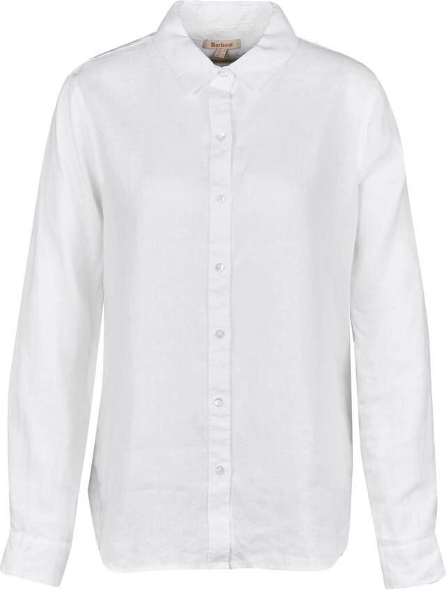 Barbour Witte Linnen Overhemd met Klassieke Kraag en Lange Mouwen White Dames - Foto 5