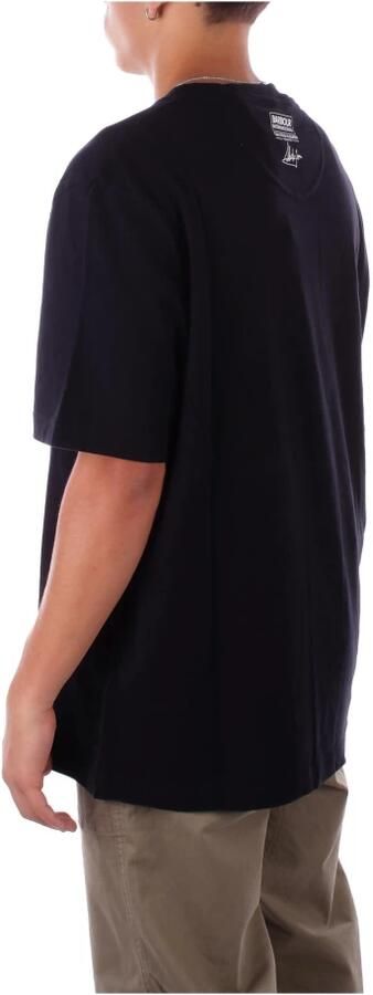 Barbour Zwart T-shirt met Print op de Voorkant Black Heren - Foto 2