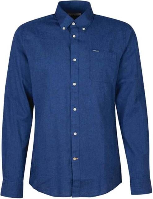 Barbour Blauwe Nelson Tailored Overhemd Blauw Heren