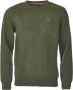 Barbour Bosgroene Wollen Trui met Ronde Hals Groen Heren - Thumbnail 1