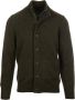 Barbour Sweater Zip Vest Lamswol Donkergroen - Thumbnail 2