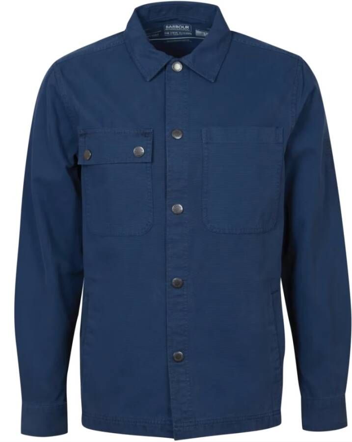 Barbour Casual Overhemd Blauw Heren