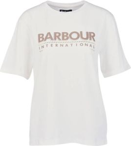 Barbour Chantilly T-shirts en Polos Wit Dames