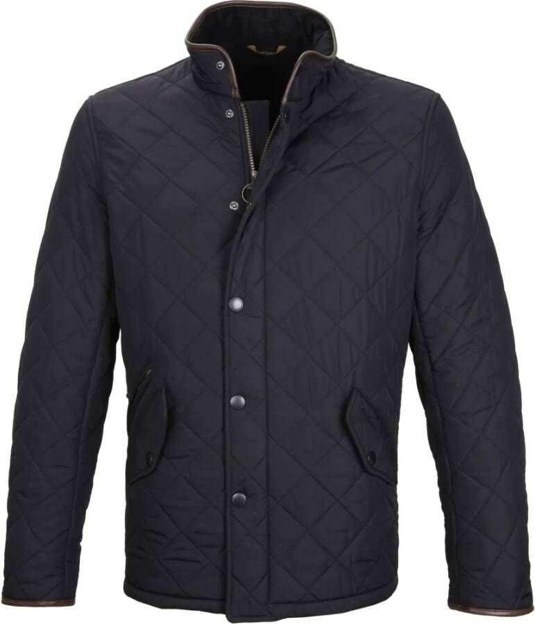 Barbour Trainingsjack Quilted Jas Powell Donkerblauw