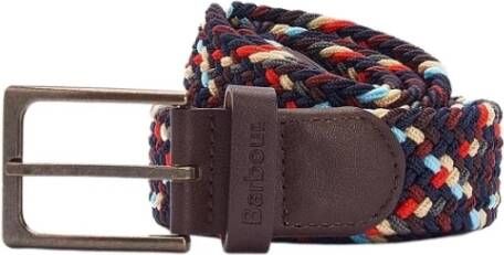 Barbour Elastische Riem met Kleuren Blauw Heren