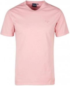 Barbour Elegant Garment Dyed T-Shirts Roze Heren