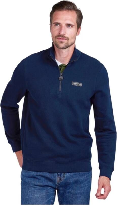Barbour Essential Half Zip Sweatshirt XXS Blauw Heren
