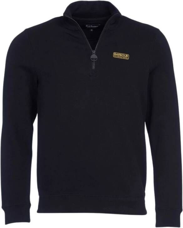 Barbour Essential Half Zip Sweatshirt Zwart-M Zwart Heren