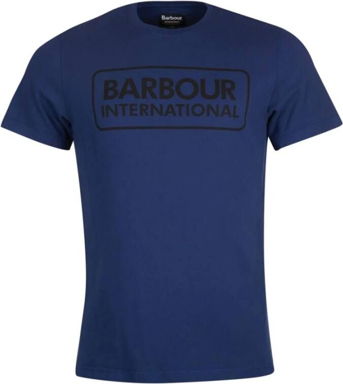 Barbour Essential Logo Tee Blauw Heren