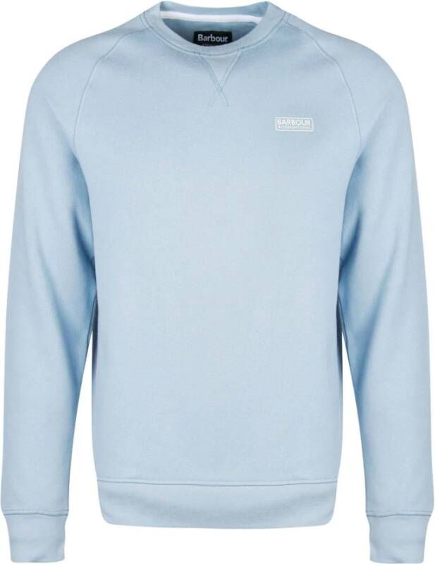 Barbour Essential Sweater Blauw-MOL0088 Bl34 Blauw Heren