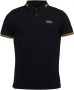 Barbour Essential Tipped Polo Zwart Heren - Thumbnail 1