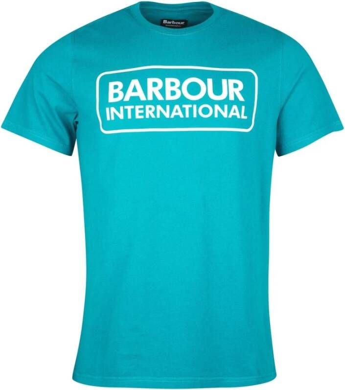 Barbour Essentieel Logo T-Shirt Blauw Heren