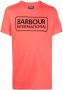 Barbour Essentieel Logo T-Shirt Oranje Heren - Thumbnail 1