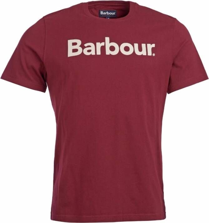 Barbour Essentiële Logo T-Shirt Rood Heren
