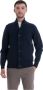 Barbour Chunky Lambswool Sweater met Alcantara Elleboog Patches Blue Heren - Thumbnail 6