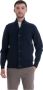 Barbour Chunky Lambswool Sweater met Alcantara Elleboog Patches Blue Heren - Thumbnail 5