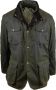Barbour Groene Gewaxte Katoenen Ogston Jas Green Heren - Thumbnail 1