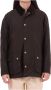 Barbour Groene Katoenen Field Jacket met Ritssluiting en Knoopsluiting Green Heren - Thumbnail 4