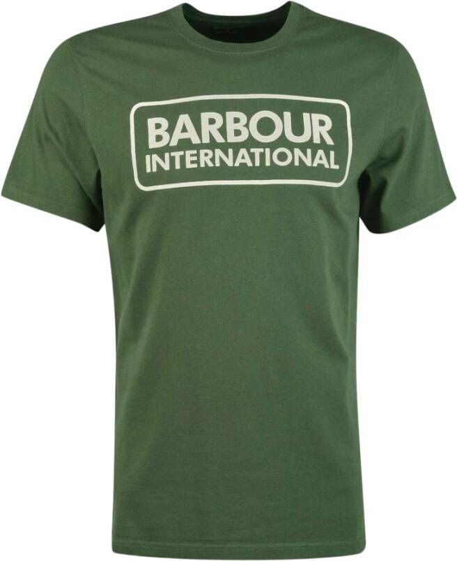 Barbour groot logo t-shirt groen Heren