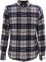 Barbour Geruit overhemd Portdown Tailored Shirt Van wit - Thumbnail 1