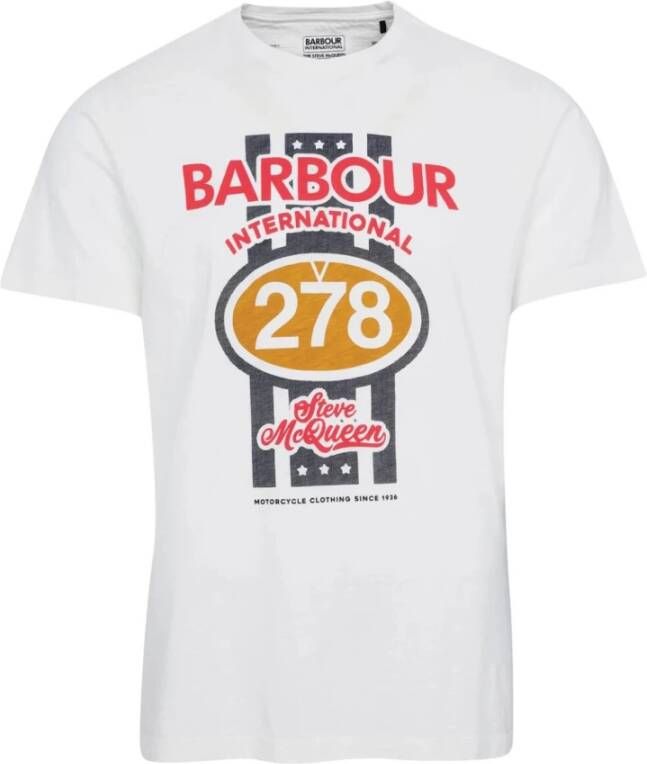 Barbour Heren Steve McQueen Chase T-Shirt Wit Heren