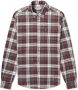 Barbour Highland Check Shirt Getailleerde Pasvorm Gebogen Zoom Rood Heren - Thumbnail 1