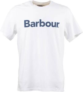 Barbour Iconisch Logo T-Shirt Wit Heren