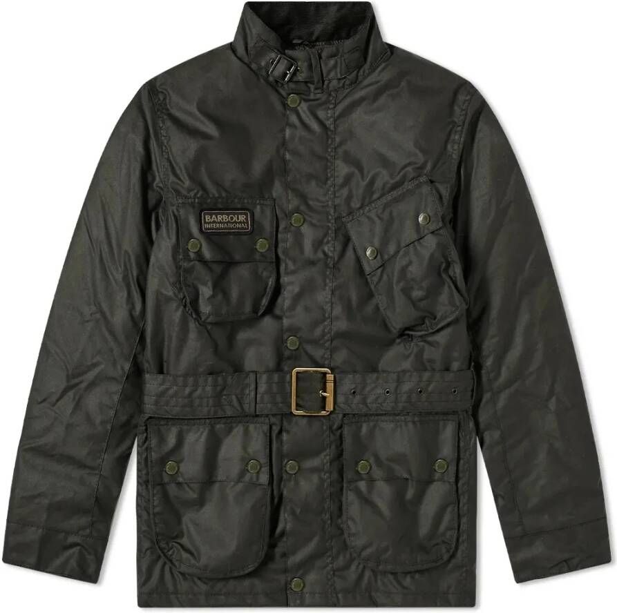 Barbour Internationale Gekleurde Waxjas Groen Heren