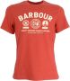 Barbour Iron Ore Keelson Tee Stijlvol T-shirt voor modebewuste vrouwen Rood Dames - Thumbnail 1