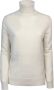 Barbour Ivory Trui met Tartan Elleboog Patches Beige Dames - Thumbnail 4
