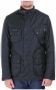 Barbour Groene jas met gewatteerde voering en gesp kraag Black Heren - Thumbnail 3