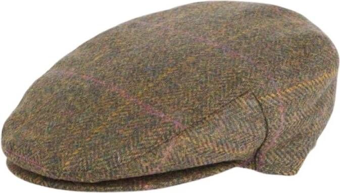 Barbour Cairn Flat Cap Klassieke Stijl Purple Heren