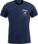 Barbour Klassieke Crew Neck Reed T-Shirt Blauw Heren - Thumbnail 1