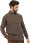 Barbour trui ronde hals beige geprint merinowol - Thumbnail 2