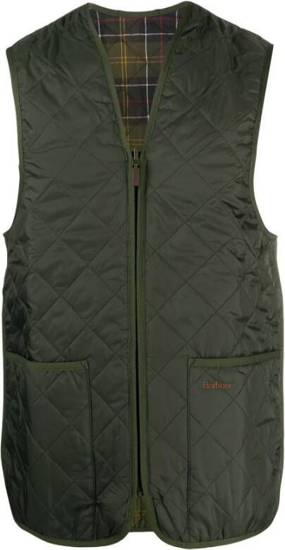 Barbour Klassieke Olijfkleurige Gilet voor Heren Groen Heren