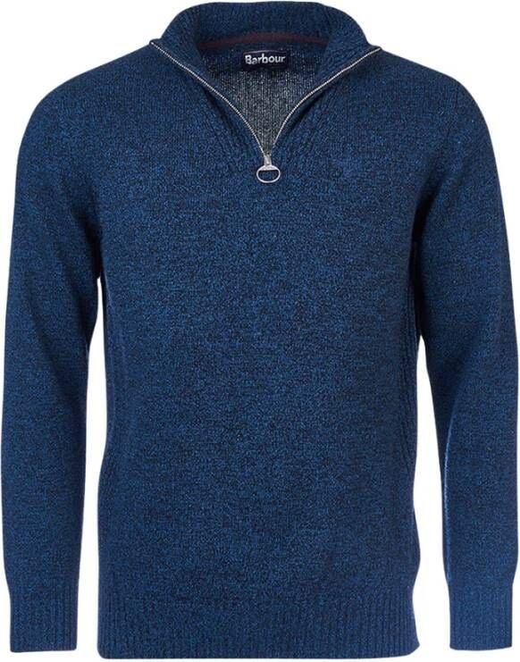 Barbour Klassieke Sweatshirt met Rits Blauw Heren
