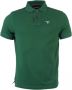 Barbour Klassieke Tartan Kraag Polo Shirt Groen Heren - Thumbnail 1