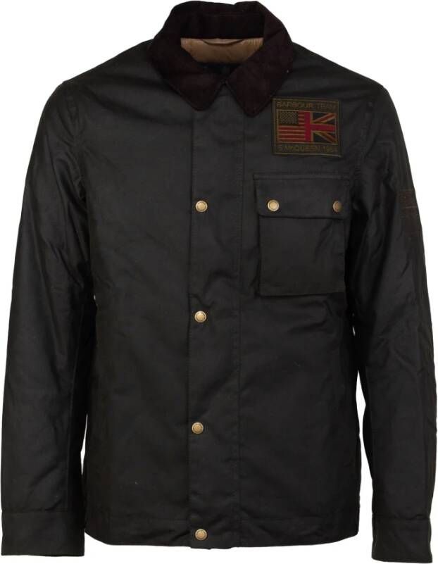 Barbour Leather Jackets Groen Heren