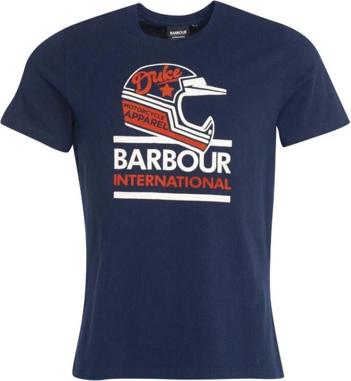 Barbour Legendarische Duke T-Shirt Blauw Heren