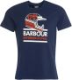 Barbour Legendarische Duke T-Shirt Blauw Heren - Thumbnail 1