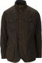 Barbour Groene Gewaxte Katoenen Ogston Jas Green Heren - Thumbnail 1