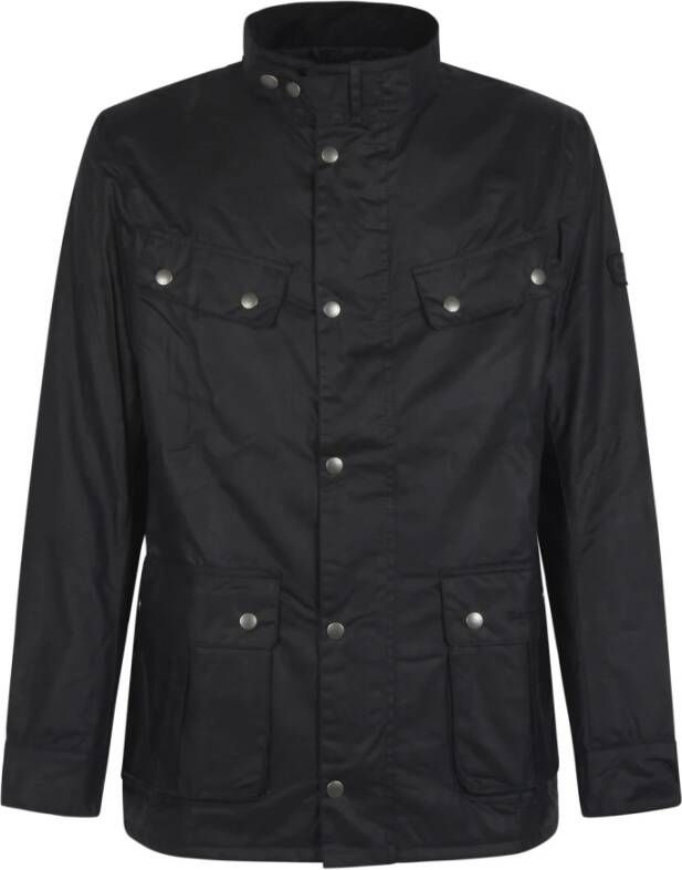 Barbour Blauwe Jassen met Logopatch Blue Heren