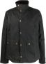 Barbour Gewaxte katoenen jas met ruitvoering Black Heren - Thumbnail 1