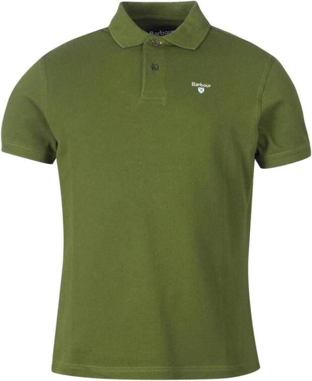 Barbour Logo Polo Shirt Groen Heren